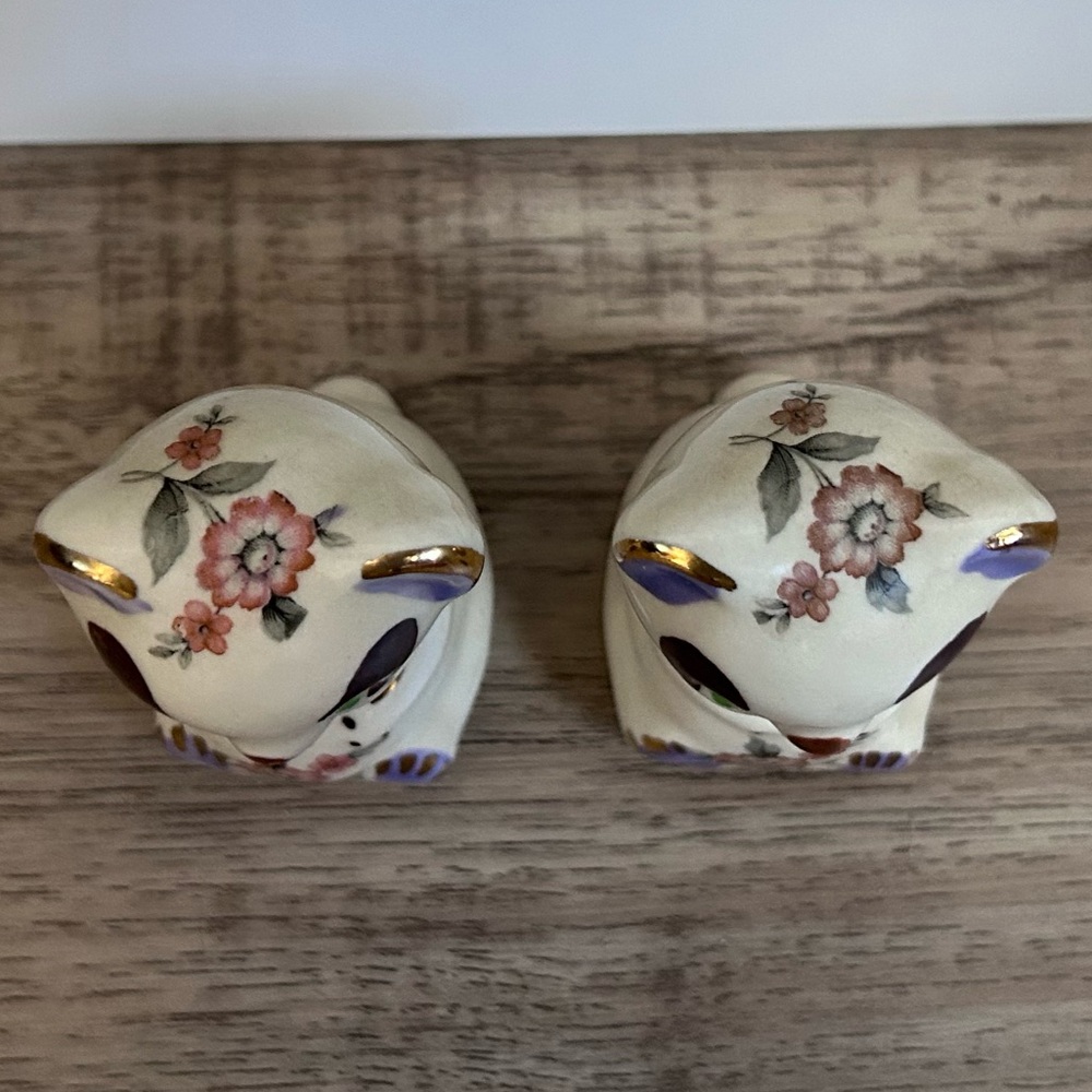 vintage 1940’s ceramic panda bear figurines Shawnee Pottery miniature bear - Picture 2 of 9